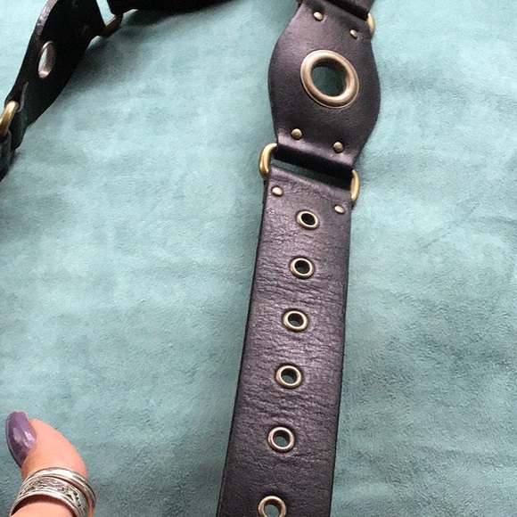 Stunning Barney’s New York black leather belt main image 8